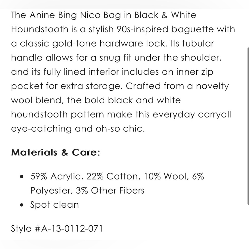 anine bing bag nico - Picture 5 of 5